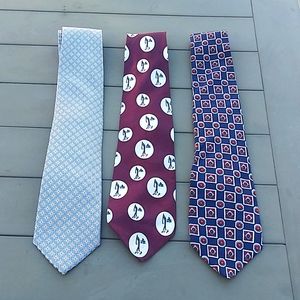 3 ties  Christian Dior, Michael korks & Leonardo da vinci